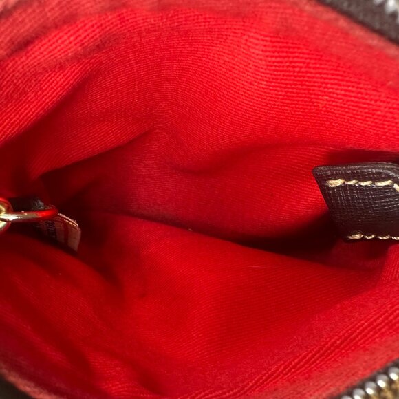 Dooney & Bourke Slim Wristlet Signature Floral Varsity EUC - Picture 5 of 9